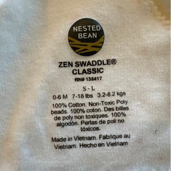 Nested Bean Zen Swaddle Classic Cotton TOG 1.5 0-6 months - Picture 5 of 6